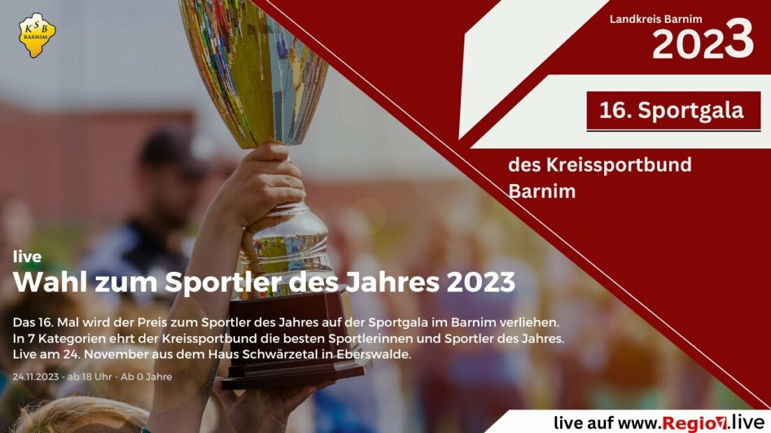 16. Sportgala zum Sportler des Jahres 2023